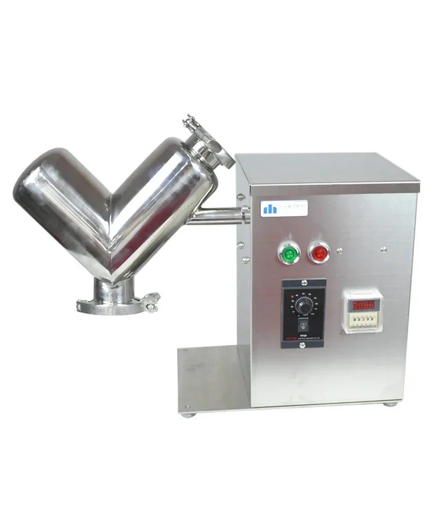VH-2 Small V-Type Dry Powder Mixer,Experimental Teaching Material Blender for Raw Powders,Lab Equipment for Small Batches
