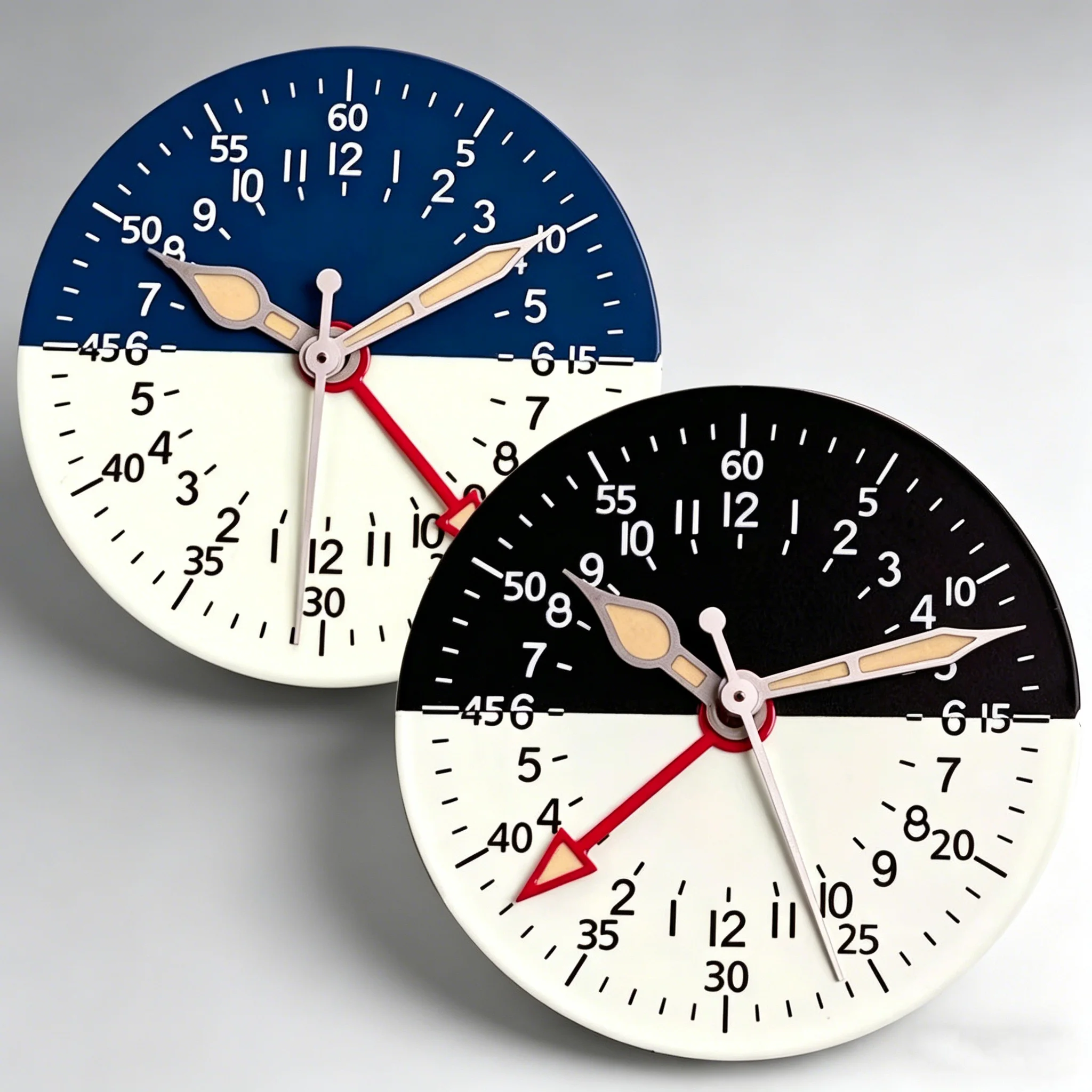 29mm Black-Beige Blue-Beige Two Tone Watch Dial Set for NH34 NH34A Automatic Movement Watch Replacements Wacth Dial Accessory