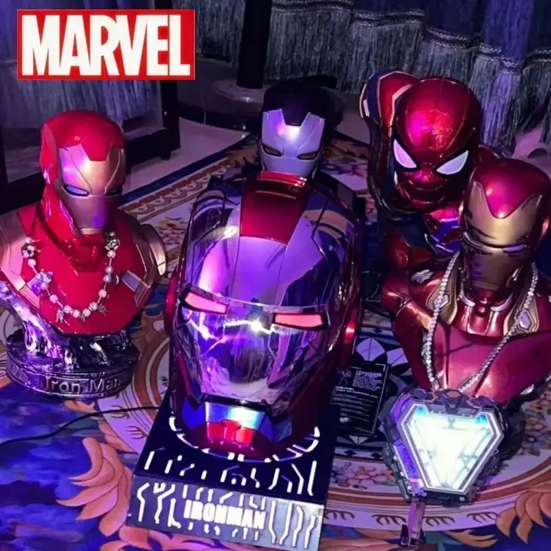 Electronic Iron Man Mk5 1:1 Helmet Automatoc Voice Control Avengers Mk7 Mk5 Cosplay With Led Light Toy Close Ironman Helmet Gift