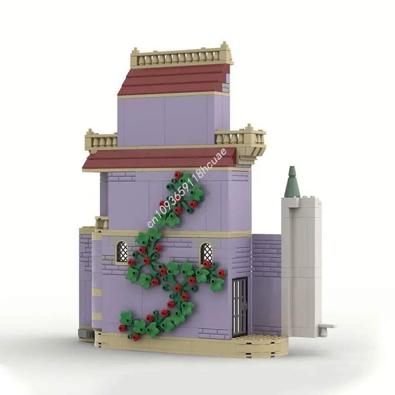 

356 шт. Замок «Красавица и чудовище» — совместим с набором 43263 Модель Moc Building Block Diy Креативная сборка игрушек в подарок