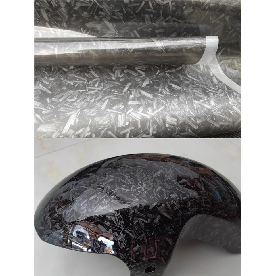 Black Forged Carbon Hydro Dip Film 0.5M Wide - Water Transfer Vinyl for Car Interior Wrap, Curved Surface Modification Film118