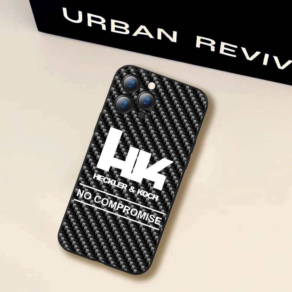 For IPhone14 Military Army Heckler Koch Hk Mg4 Phone Case For IPhone 12 13 14 Pro XR XS MAX 14 Plus SE Iphone Black Covers