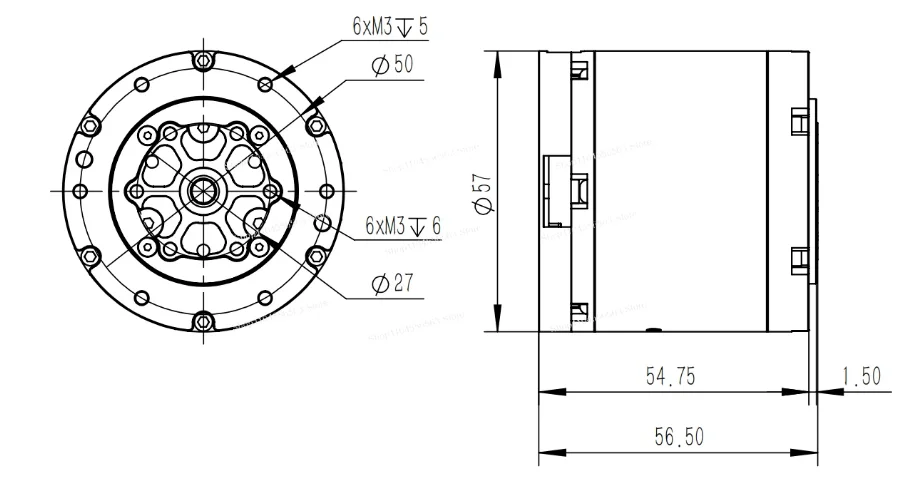 DM-J4340P-2EC Brushless Servo Robot Arm with Dual Encoder Technology for Joint Motor Reduction