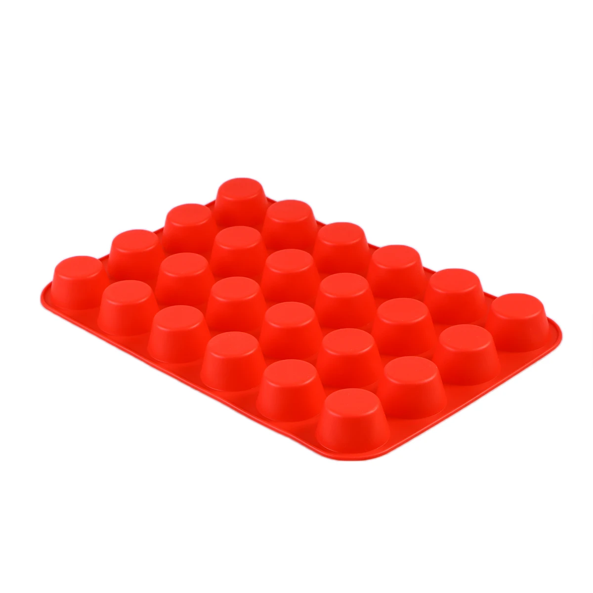 

24 Cups Silicone Cake Mold Nonstick Food Grade Baking Pan Cupcake Maker Muffin Pan Easy Clean Store Heat Insulating Durability