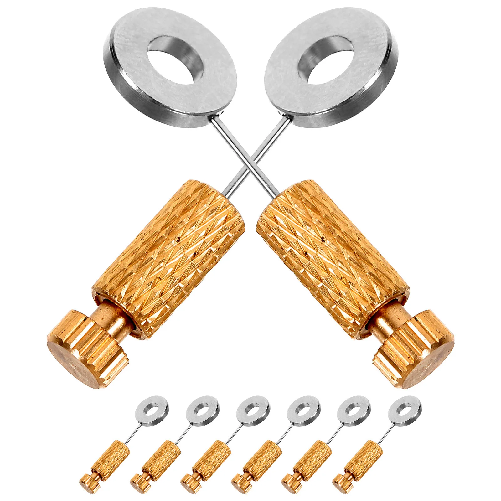 

8Pcs Positioning Needle Brass Stitching Fixing Tool for Precise Sewing on Thick Thin DIY Craft Projects