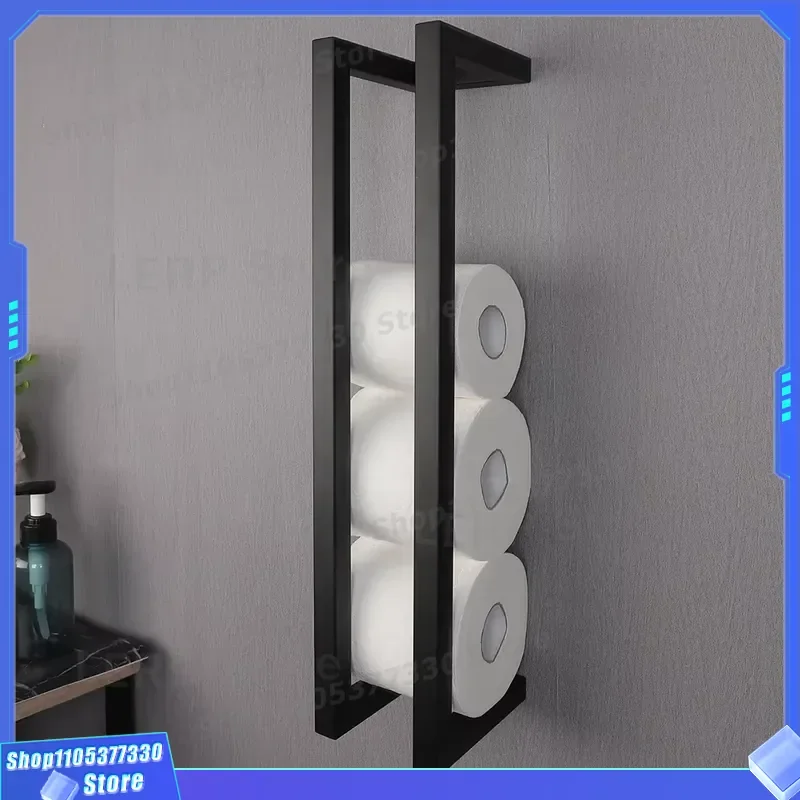 304 Stainless Steel Bathroom Accessories Set Wall Mounted Tissue Holder Paper Roll Rack Modern Bath Hardware JQS-015 New