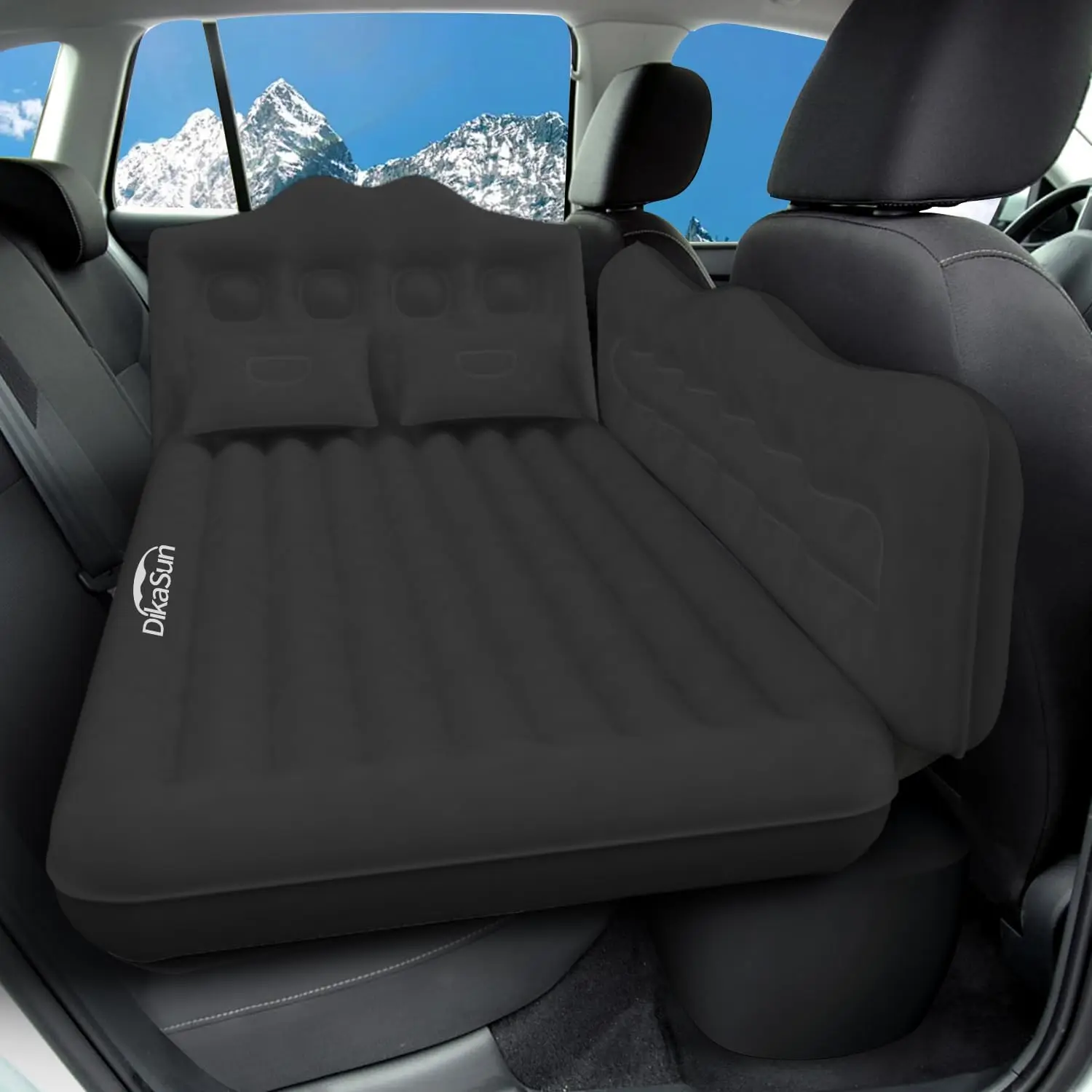 

Inflatable SUV Truck Car Air Mattress for Camping, Thickened Travel Bed with Pump & Pillows