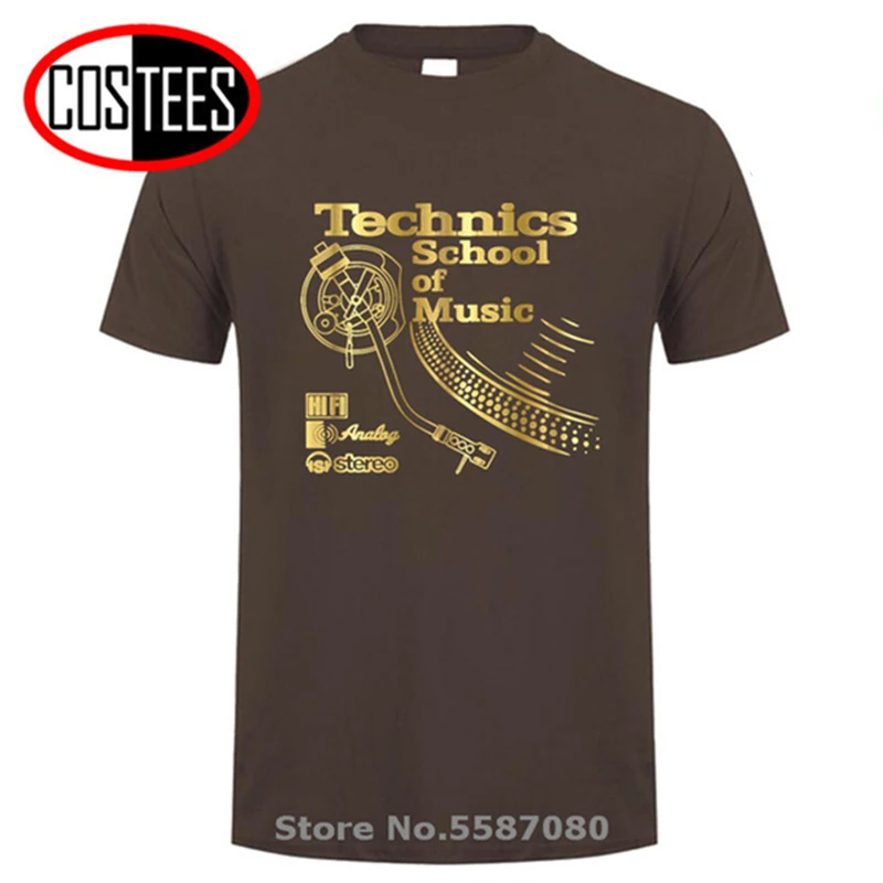 Tatooine-Camiseta Retro Deejay para hombre, camisa de Juego Largo, Technics School of Music, Vintage, DJ music, Tops de moda