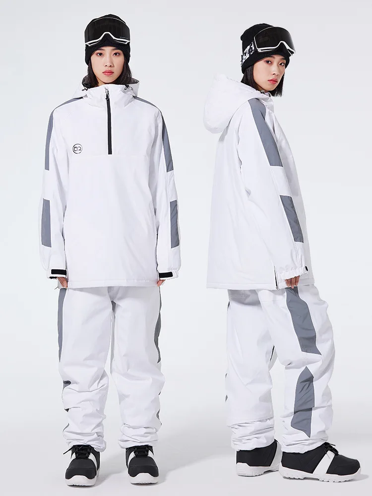 Trajes de esquí para hombre y mujer, conjuntos de ropa térmica de esquí para exteriores, pantalones de snowboard impermeables a prueba de viento, traje, novedad de 2024