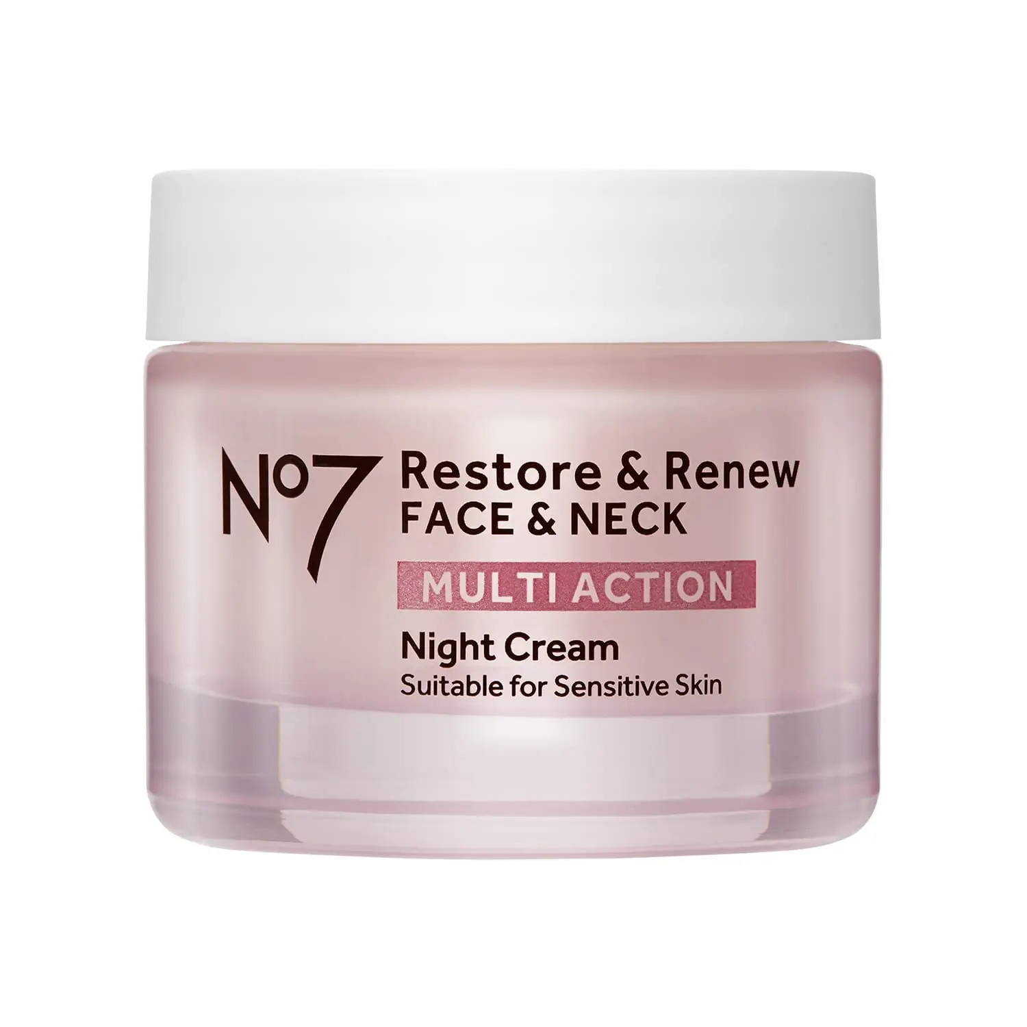 No7 Restore & Renew Ночной крем Multi Action для лица и шеи — ночной увлажняющий крем для лица с коллагеновыми пептидами — против старения Sk
