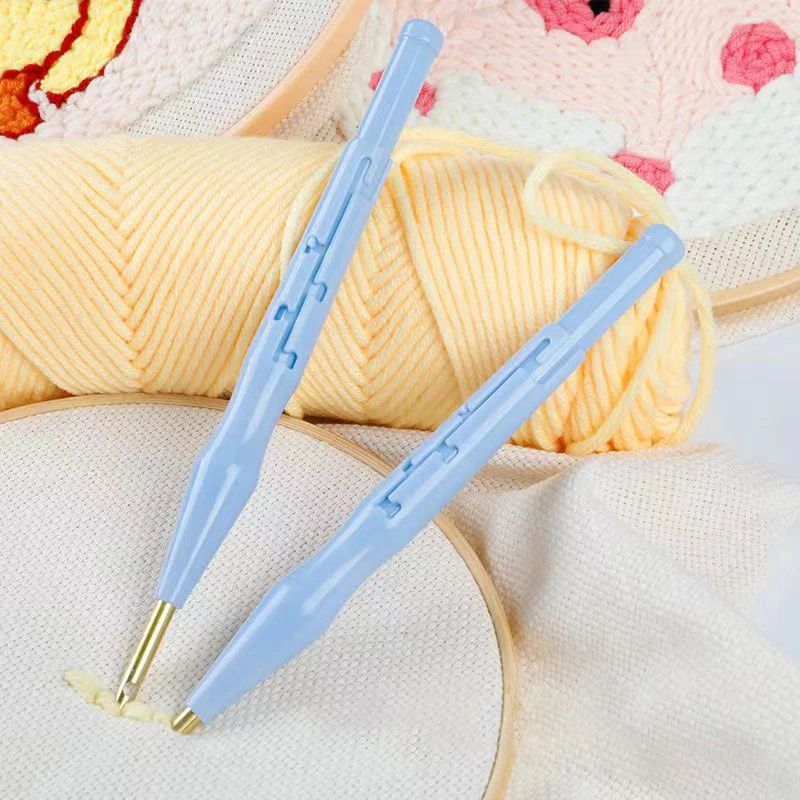 Embroidery Punch Needle Pen DIY Magic Needle For Embroidery Pen Weaving Cross Stitch Tool Knitting Craft Art Sewing Accessories