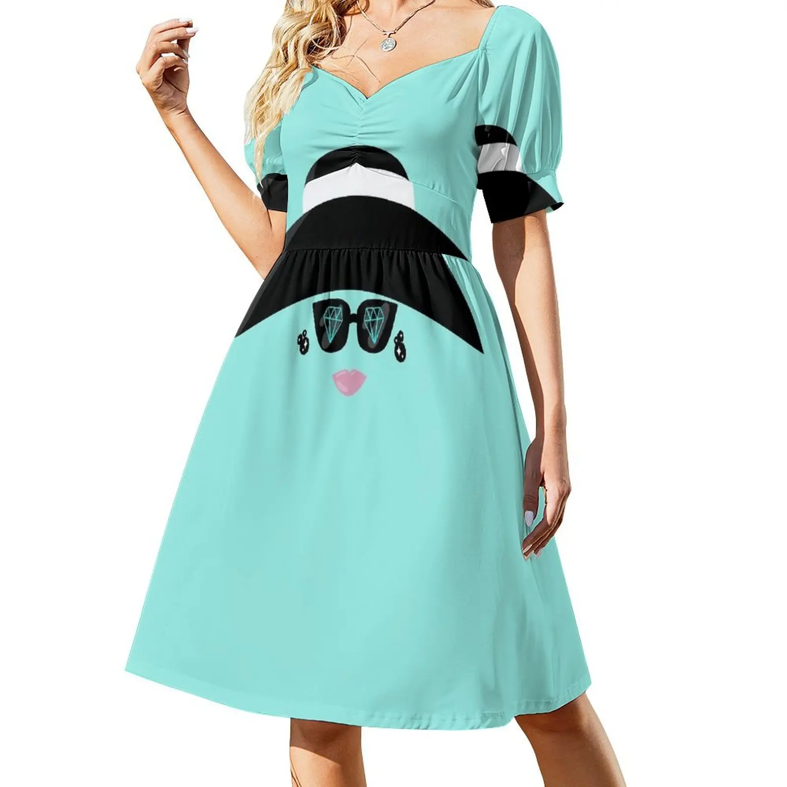 

Holly Golightly Big Hat Short Sleeved Dress dress summer 2025 women evening dress