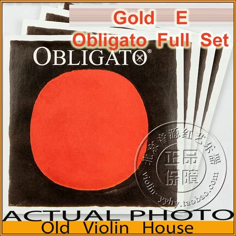 Pirastro-cuerdas de violín E Obligato dorado Original, juego completo, hecho en Alemania, gran oferta, 411021
