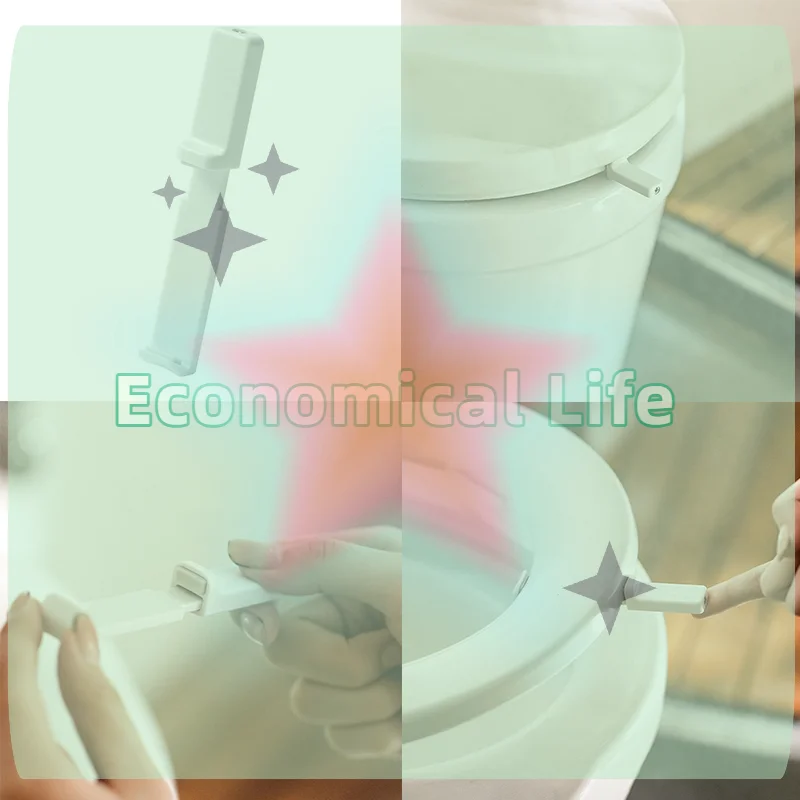 Portable Toilet Seat Lifter Closestool Seat Cover Handle Plastic Toilet Cover Ring Lift WC Accessories Bathroom Accessories