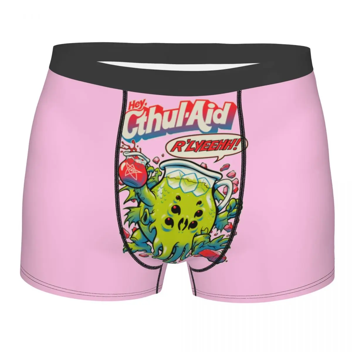 Custom Cute Cthulhu Underwear Male Print Lovely Cartoon Boxer Shorts Panties Briefs Soft Underpants