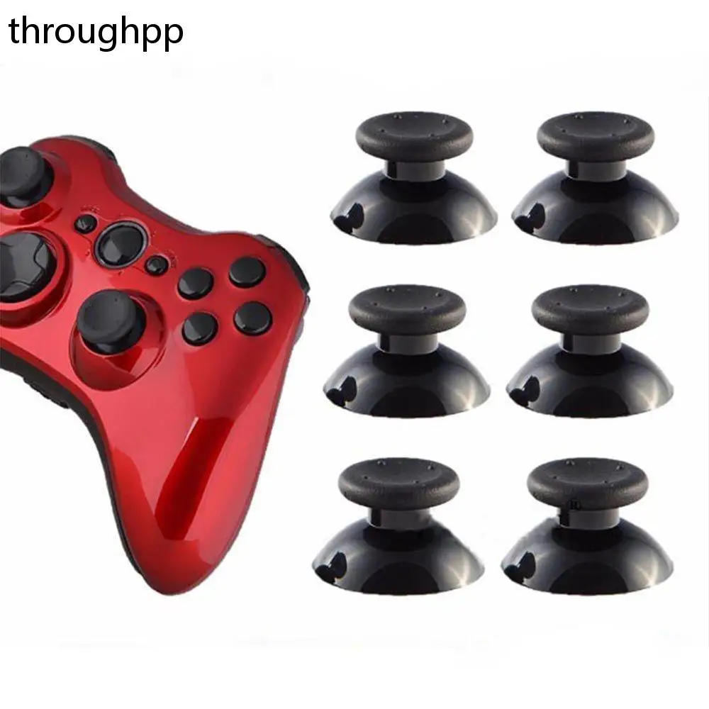 

10 PCS Mushroom Head Analog Joystick 1.6 x 2.6cm Joystick Thumbstick Cap for XBOX 360 Controller