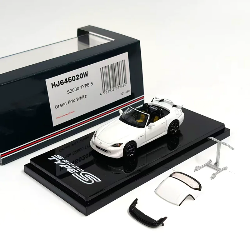 Hobby Japan Diecast Alloy 1: 64 S2000 Type S With Convertible Car Model Classics Adult Souvenir Gift Static Display