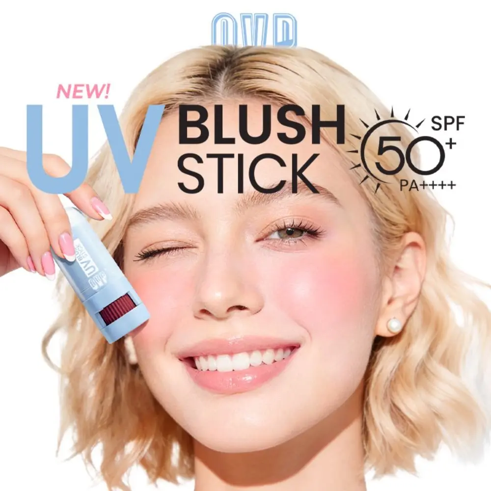 Brightening Blush Stick Long-lasting Wear Contouring Sunscreen Blush Sweatproof Waterproof Cream Blush Stick
