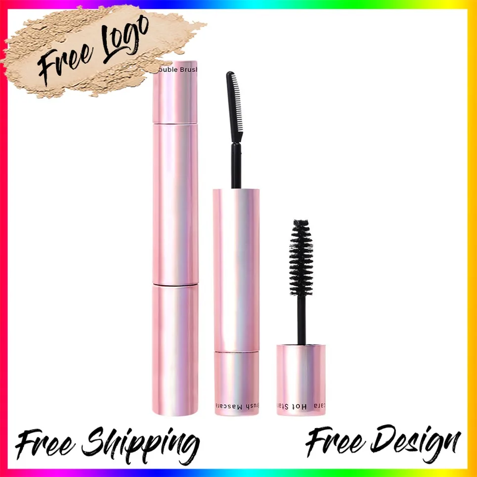 Mascara à Double extrémité, marque privée, bouclage volumineux, maquillage pour les yeux végétalien, Logo personnalisé, vente en gros