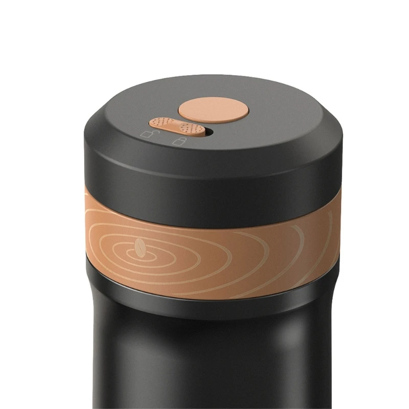 Edelstahl-Reise-French-Press-Kaffeemaschine, Outdoor-Reise-Wasserkocher, tragbare French-Press, geeignet für Büro oder Zuhause