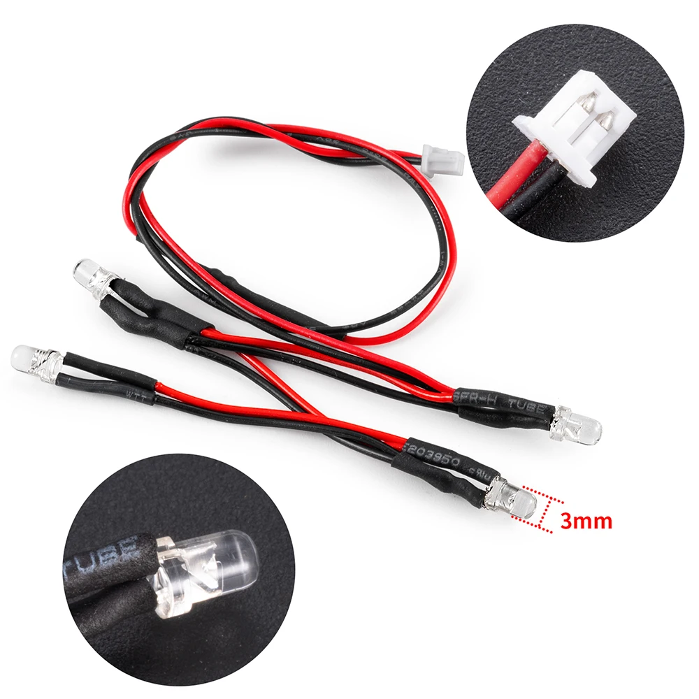 Yeahrun simulação 4 luzes de teto led para hpi venture hilux 1/18 rc caminhão carro peças atualização