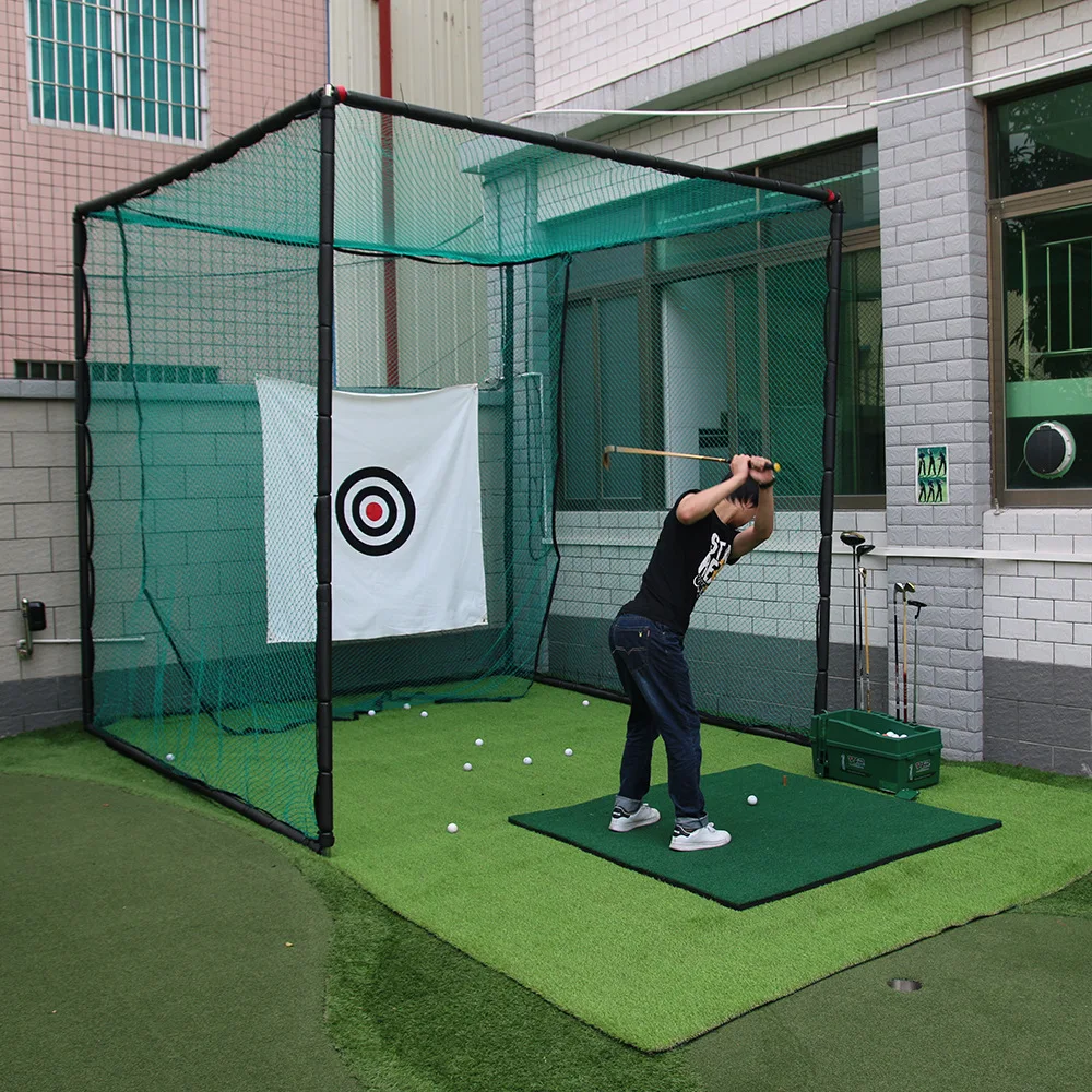 PGM Golf Hitting Net 3*3M Driving Training Aids Outdoor Golf Cage With Target