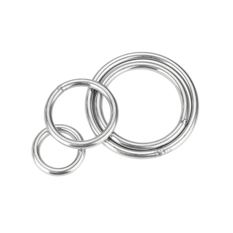 Anillo Circular de acero inoxidable 304, piezas de 1 a 5 M3-M10, liso, sólido, para aparejo de hamaca de barco marino