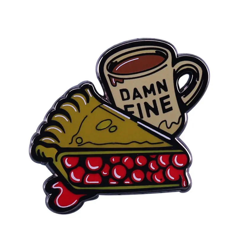 TV Welcome To Twin Peaks Brooch Creativity Metal Badge Jewellery Give Fans Clothes Hat Backpack Accessory Gifts