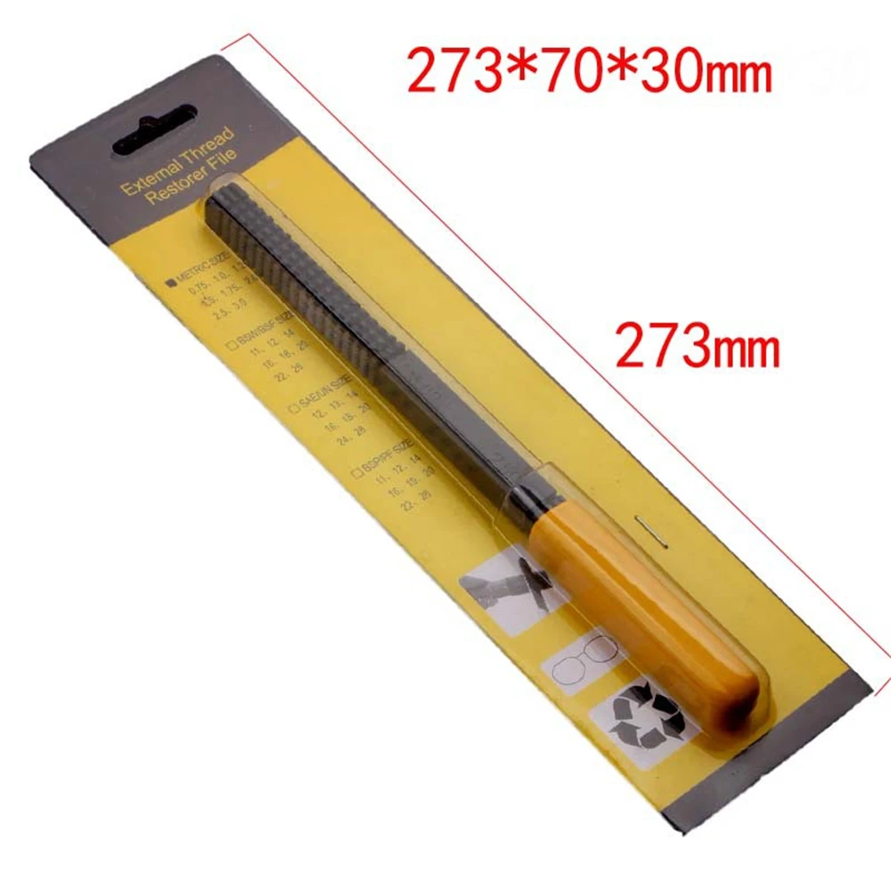 

DIY Hand Tools Thread Repair File Restoration Repair Cleans Damaged Threads Pitch Metal Hardware DIY Woodworking Hand Hool
