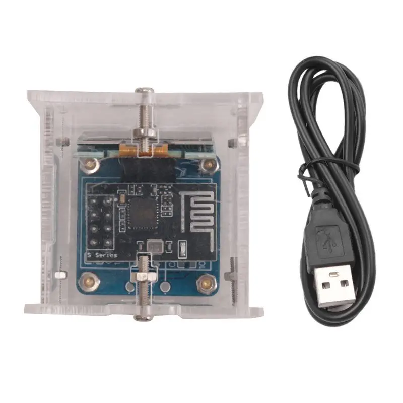 

ESP8266 DIY Electronic Kit Mini Clock OLED Display Connect With Shell DIY Soldering Project