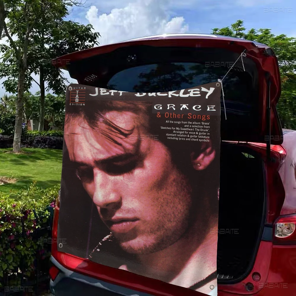 Jeff Buckley Singer Anime Chart Flag for Living Room Home Dorm Decor Art Home Decor Banner