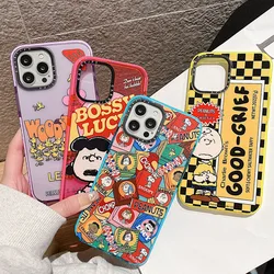 Cartoon Snoopy Kawaii Cute Shatterproof All-Inclusive Mobile Phone Case Anime Plush Dolls Couple Toys for Girls Birthday Gift