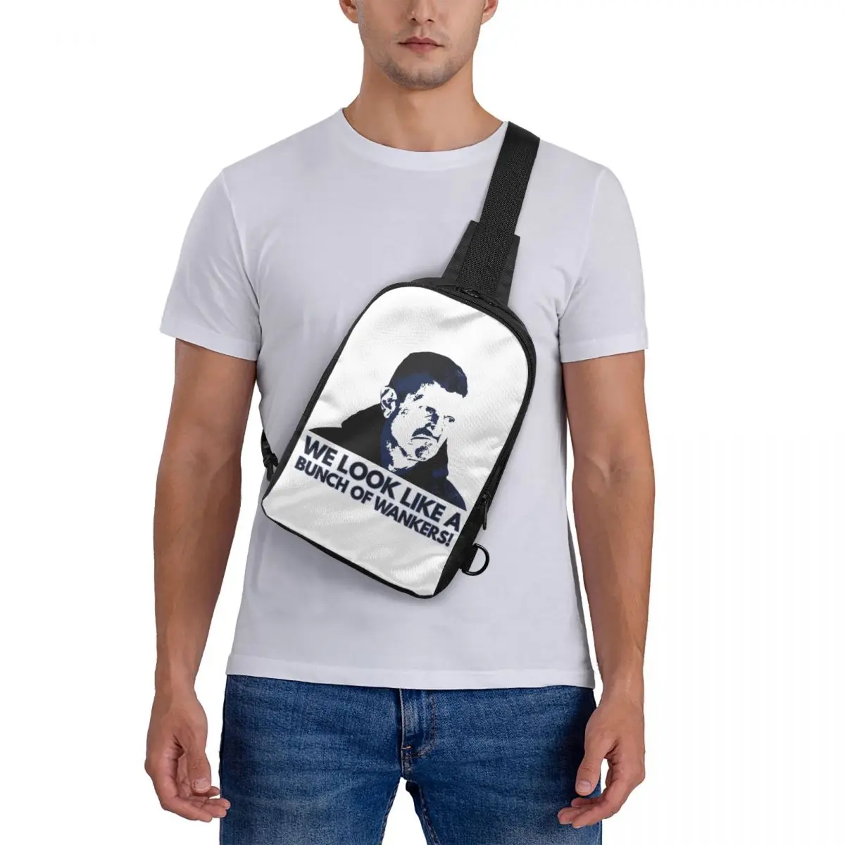 

An Unimpressed Guenther Steiner Chest Bag Crossbody Backpack Sling Shoulder Bag For Men Travel Hiking Daypack