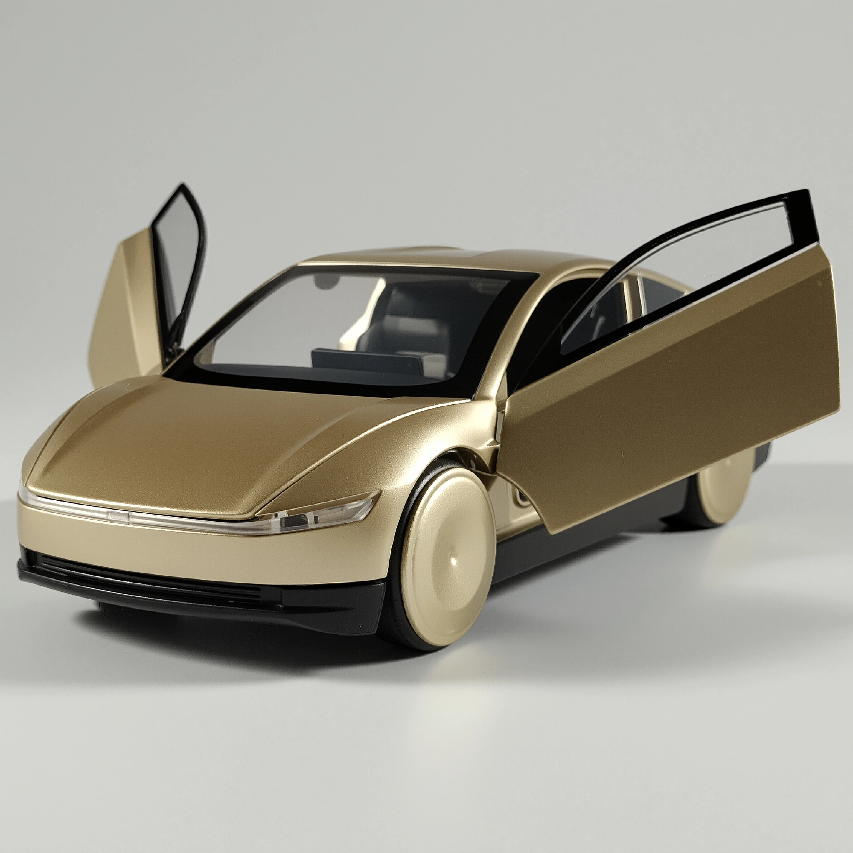 1:32 Cybercab Robotaxi Taxi sin conductor aleación Metal Diecast modelo coche tienda de ventas de automóviles decoración de escritorio frontal adornos regalos niño