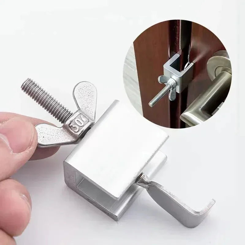 Portable Door Lock Stopper Security Household Hotel Rooms Zinc Alloy Travel Security-Protection Safety Home Latch