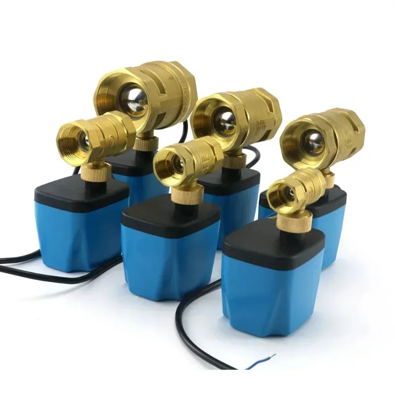 1/2 3/4 1 2 Inch DN15 DN20 DN25 DN32 Brass Normally Closed 2 Wire Motorized Ball Valve 12V 24V 220V Flow Control