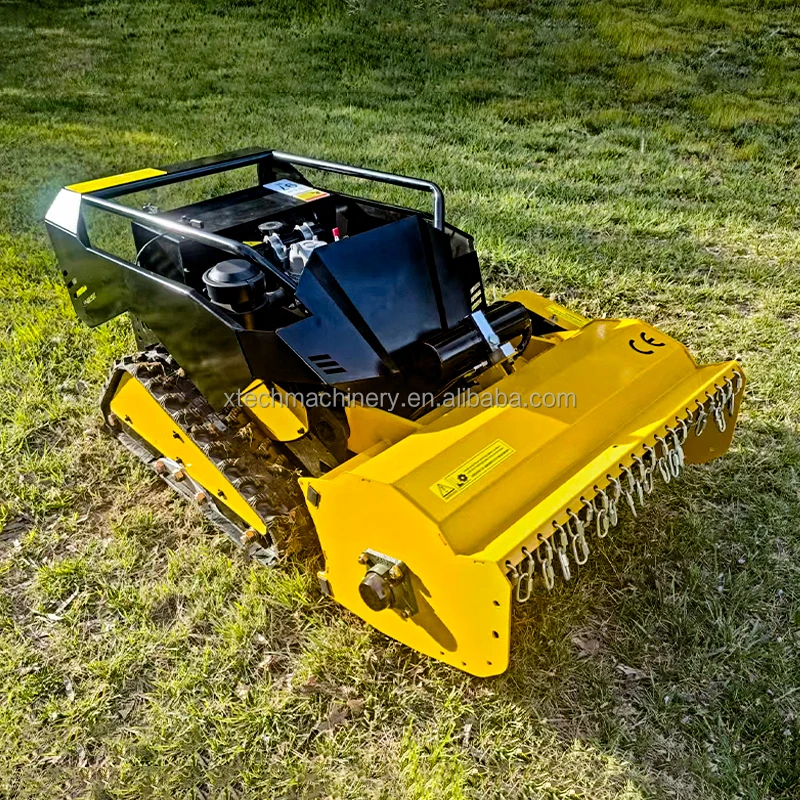 

Wholesale Direct 800mm 1000mm Small Flail Zero Turn Remote Control Lawn Mower with Snow Shovel