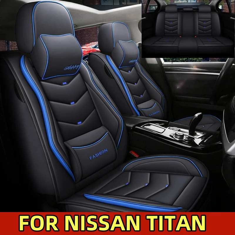 

Чехол на автомобильное сиденье NISSAN TITAN, водонепроницаемый, из искусственной кожи, на талии, мягкий и удобный чехол на сиденье, четыре сезона
