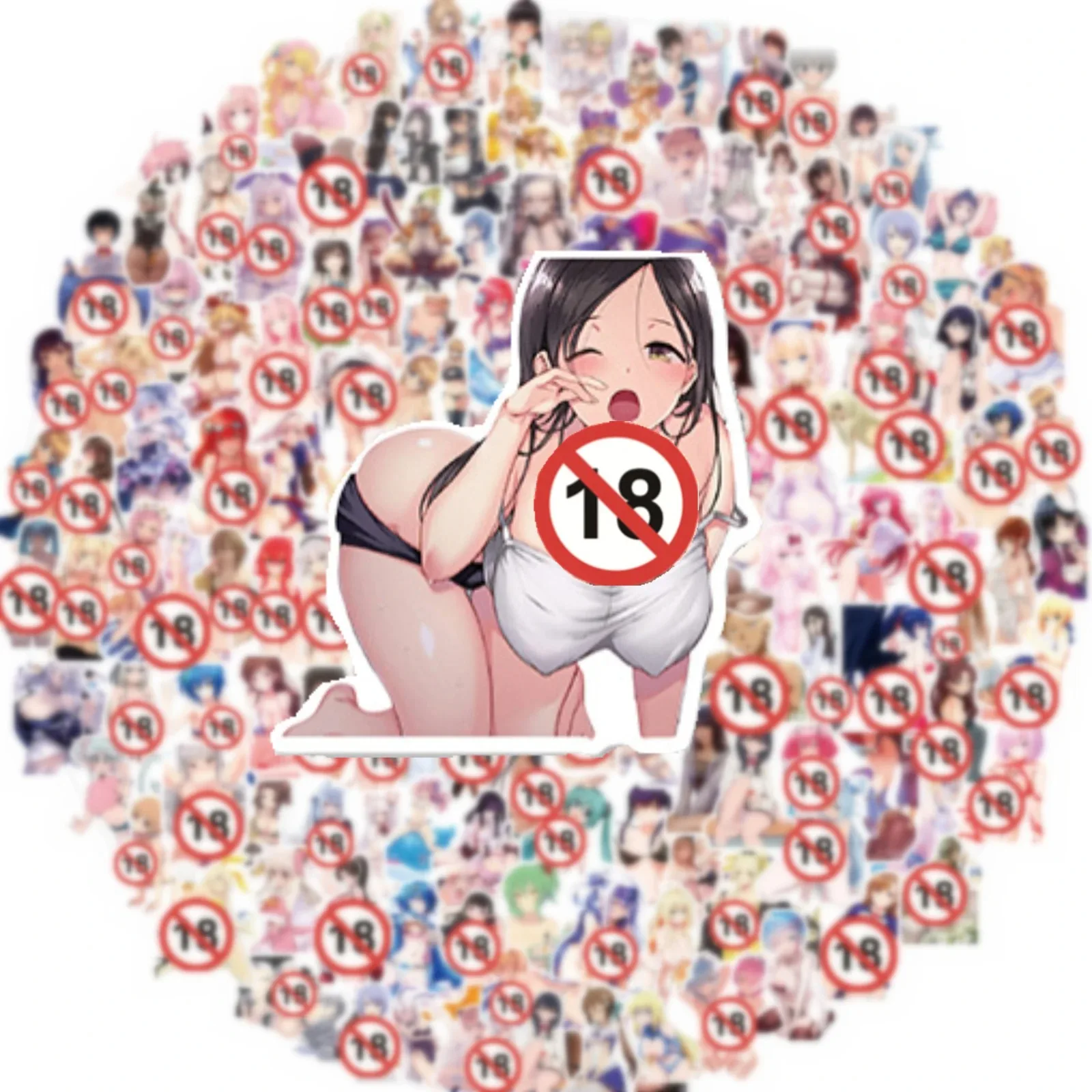 100/200 قطعة الكبار أنيمي Waifu فتاة مثير هنتاي ملصقات كول الشارات سيارة دراجة نارية جدار الأمتعة المحمول مقاوم للماء Kawaii ملصق