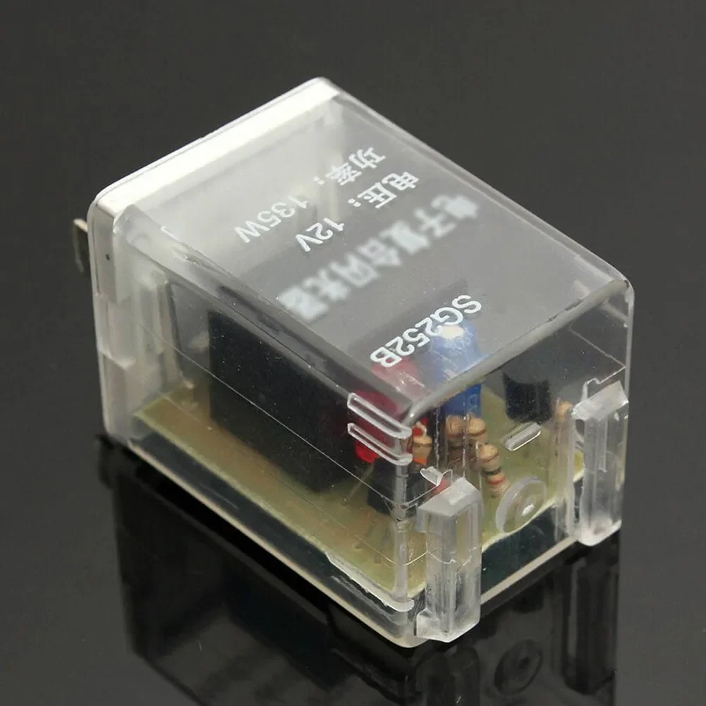 Quality Practical Flasher Relay Plug And Play 3Pin Car 135W Blinker Clear DC 12V Dashboar Hole Dia 8mm Plastic