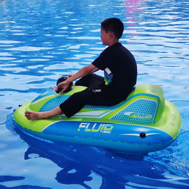 Children's Inflatable PVC Children's Sea View Water Shooting Boat Inflatable Riding Toy