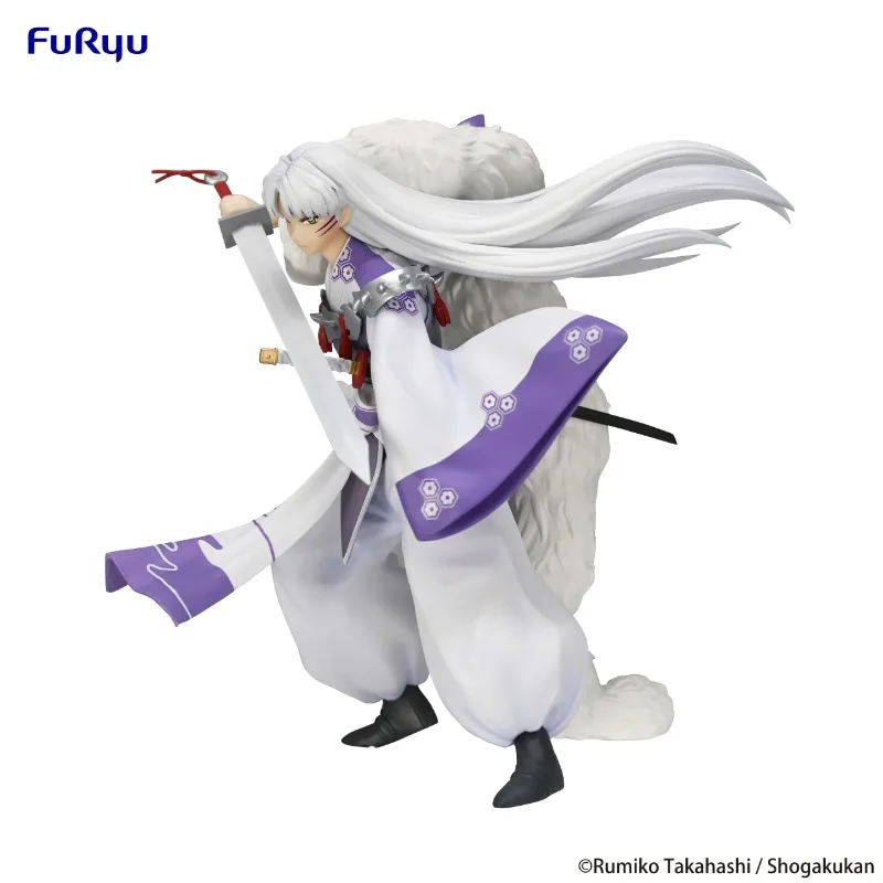 Original Anime Character Inuyasha Trio-Try-iT Sesshomaru Furyu PVC Children's Toy Doll 18cm Anime Action Figure Collectible Gift