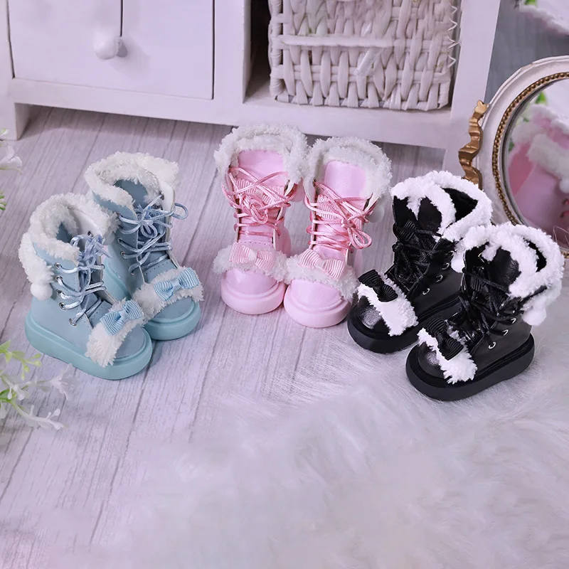 

Обувь для куклы BJD, подходящая для обуви bjd размера 1/4, милые плюшевые сапоги для куклы, аксессуары для кукол