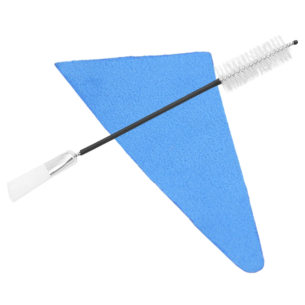 

2 Pcs Sax Cleaning Kit Cloths Alto Saxophone Mouthpiece Blue Nylon Bass Clarinet