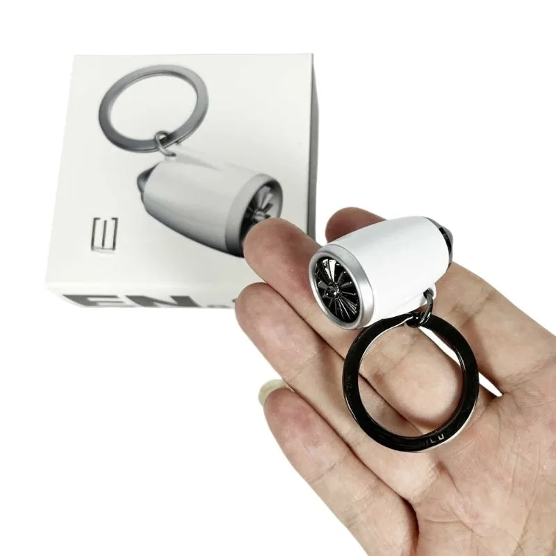 

Aircraft turbofan engine movable mini keychain boys
