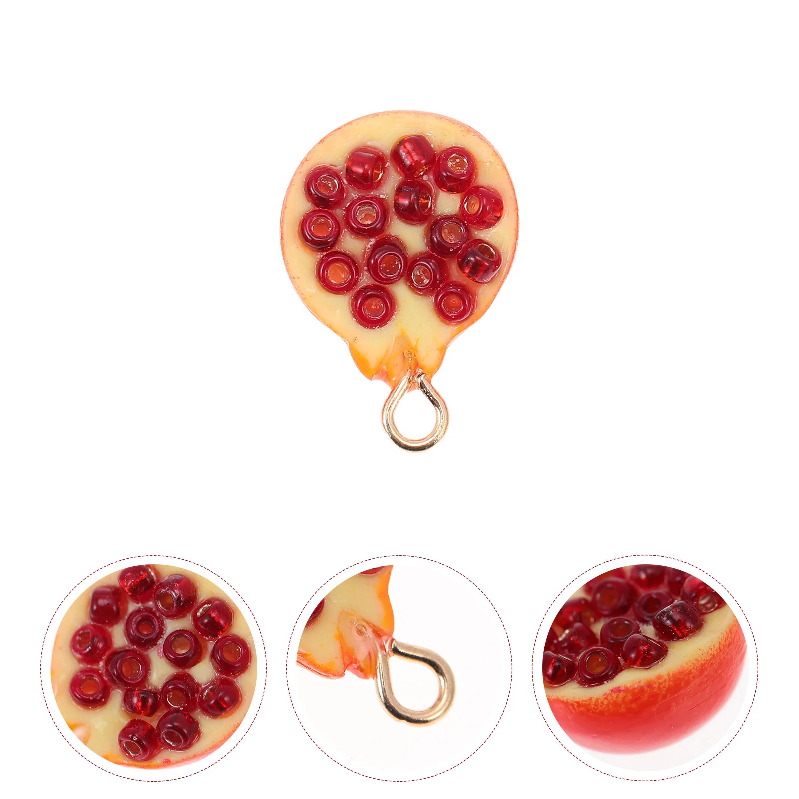 

4 Pcs Crafts Pendant Earring Accessories Jewelry Cell Phone Charms Plastic Fruit Making