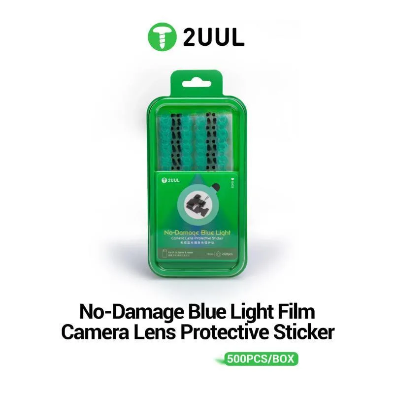 2UUL DA33 Camera Lens Protector – Anti-Blue Light, Scratch-Resistant Film for iPhone 14/15/16/17 Series Anti Residue Scratch