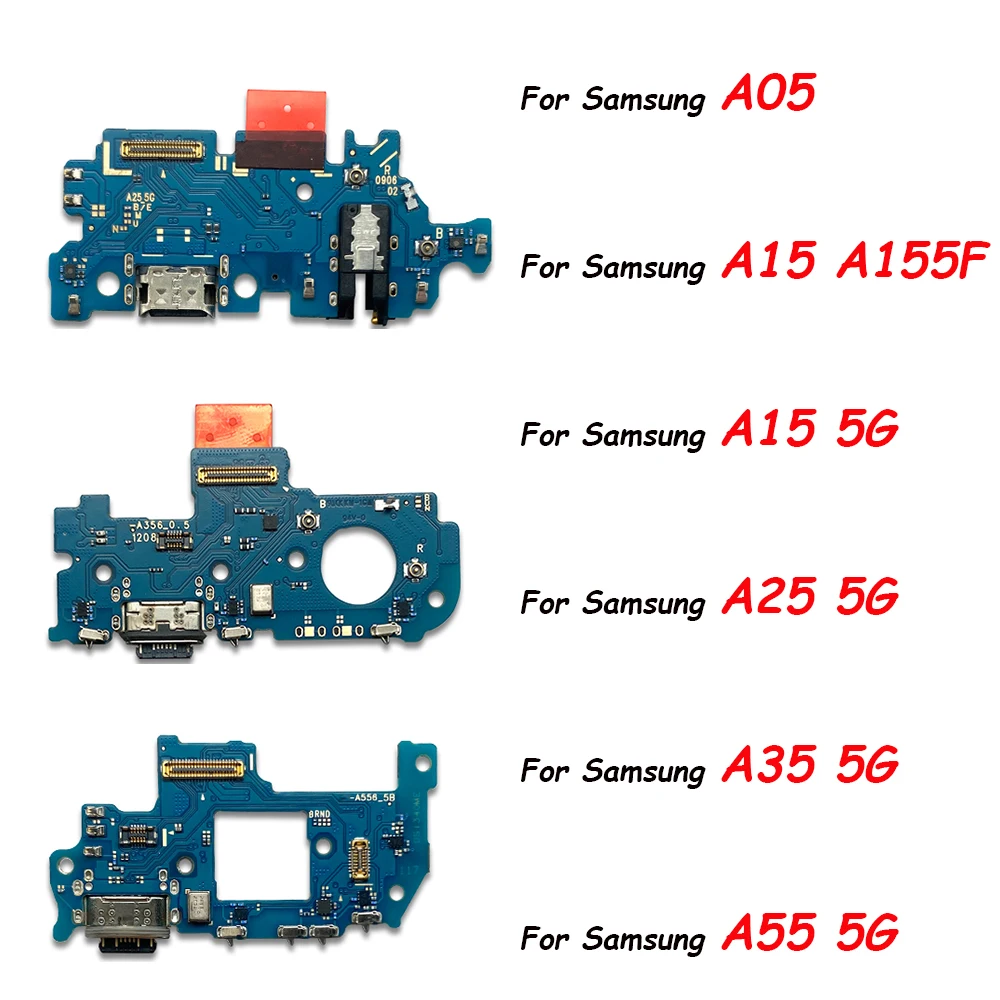 

5Pcs，Tested For Samsung A15 5G A156B A25 A35 A55 5G A556E A05 USB Charging Port Dock Charger Plug Connector Board Flex With Mic