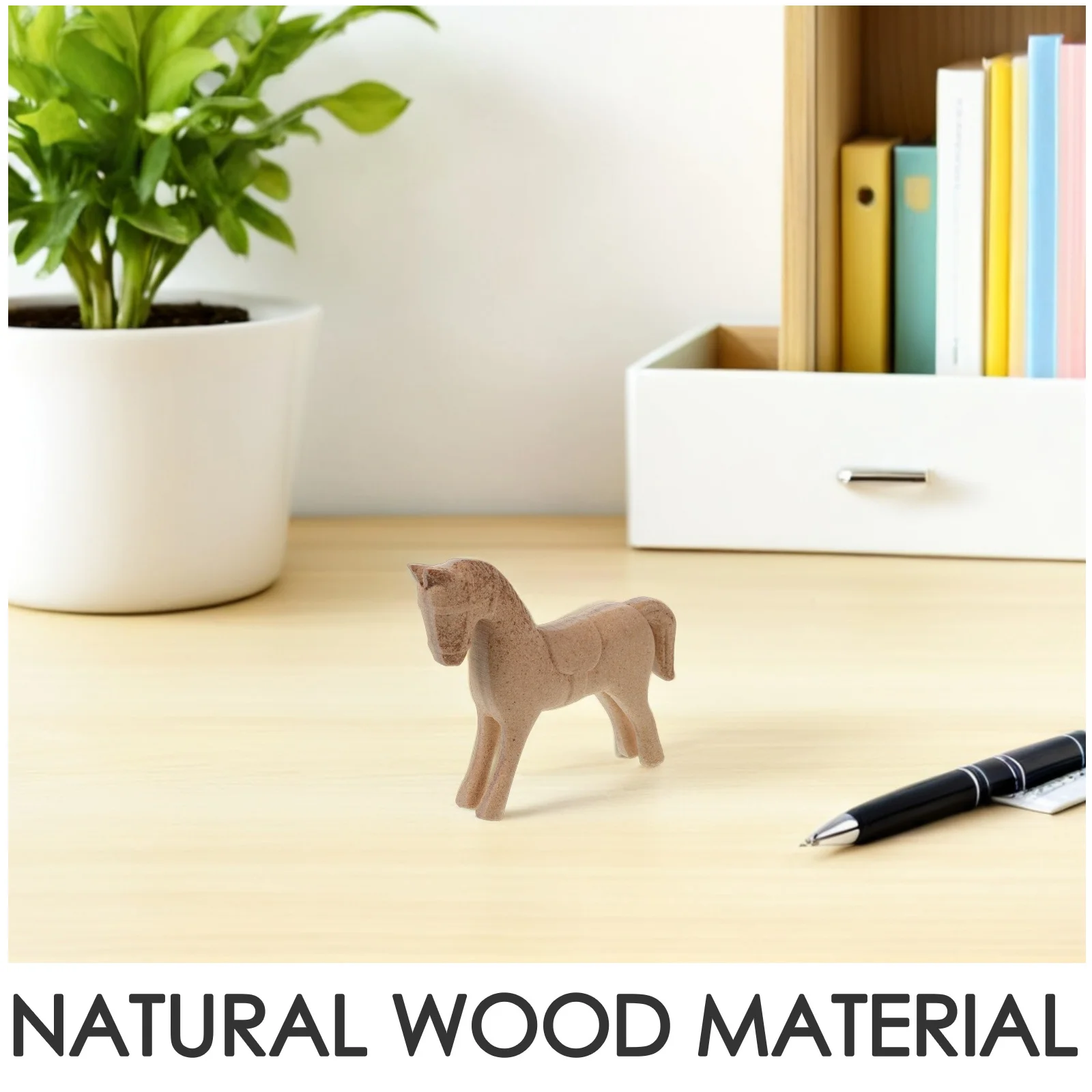 Figurines en bois inachevées, 2 pièces, artisanat peint pour enfants, projets de peinture, ornements d'animaux de table, décoration de bureau et de maison