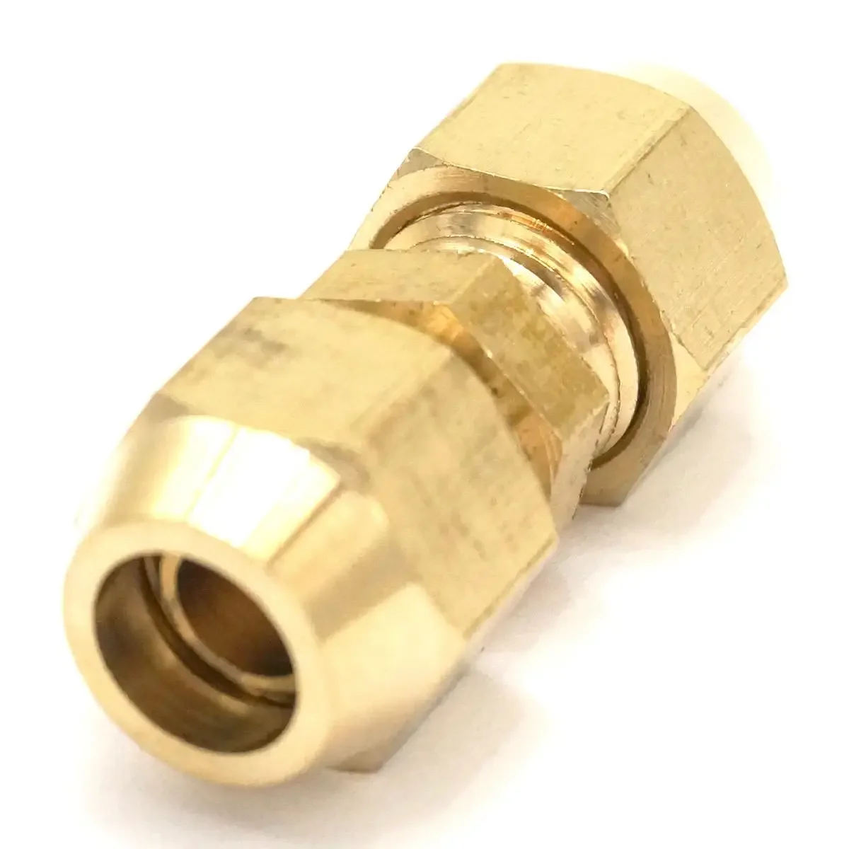 Flare Rohr OD 8mm x Flare Rohr OD 8mm Messing Flare Stecker Rohr Pneumatische Fitting mit Kurzen flare Mutter